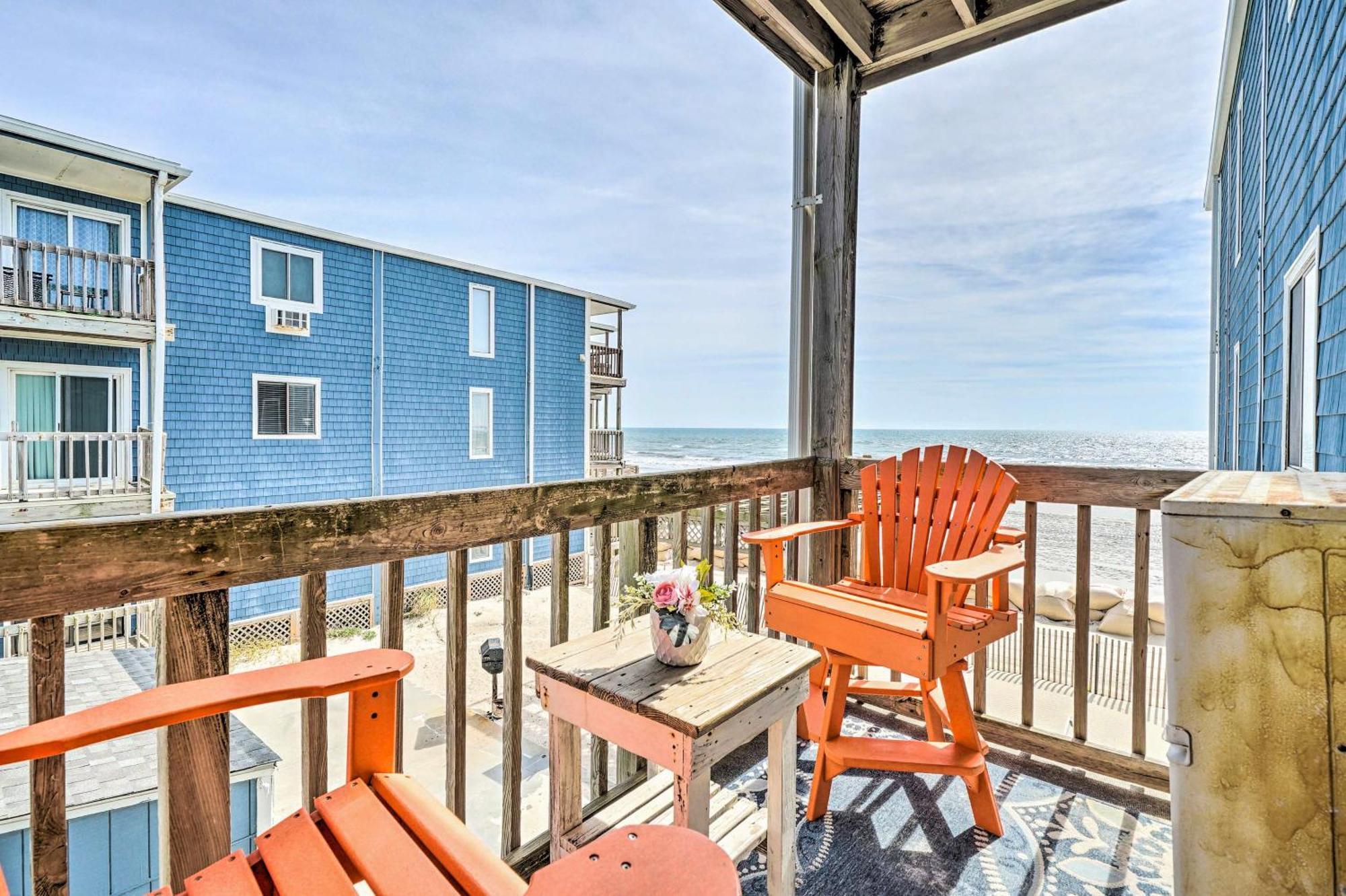 North Topsail Condo - Steps To Beach! North Topsail Beach Zewnętrze zdjęcie
